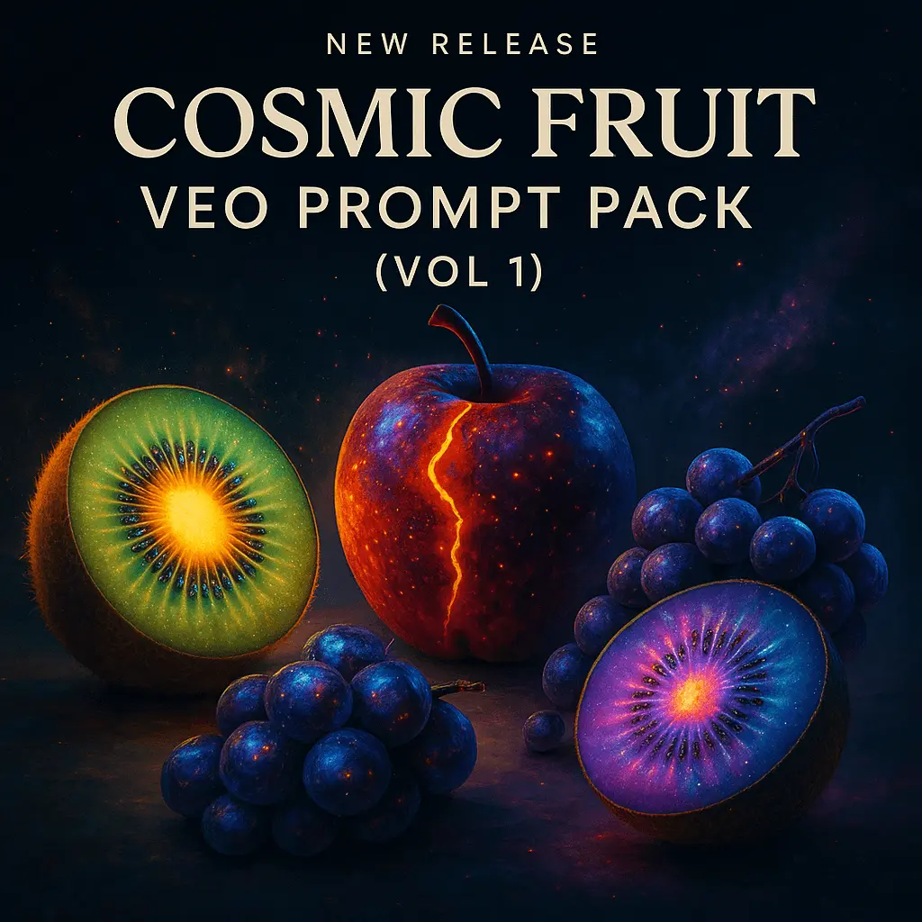 New Release: Cosmic Fruit Veo Prompt Pack (Vol 1)